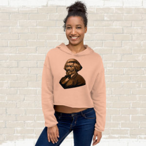 Frederick Douglass - Portrait 2 - Crop Hoodie